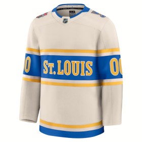 Maillot de Hockey St. Louis Blues Personnaliser Fanatics Premium NHL 2024-25 Blanc Winter Classic - Homme